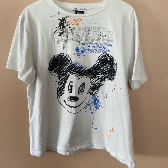 Disney Zara Mickey Mouse tee - Picture 1 of 7